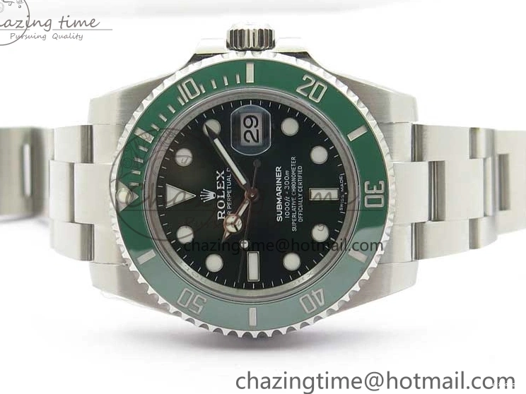 116610 Edition Ceramic Submariner Steel 316L Best Green LV Noob V10.5 1:1 0123